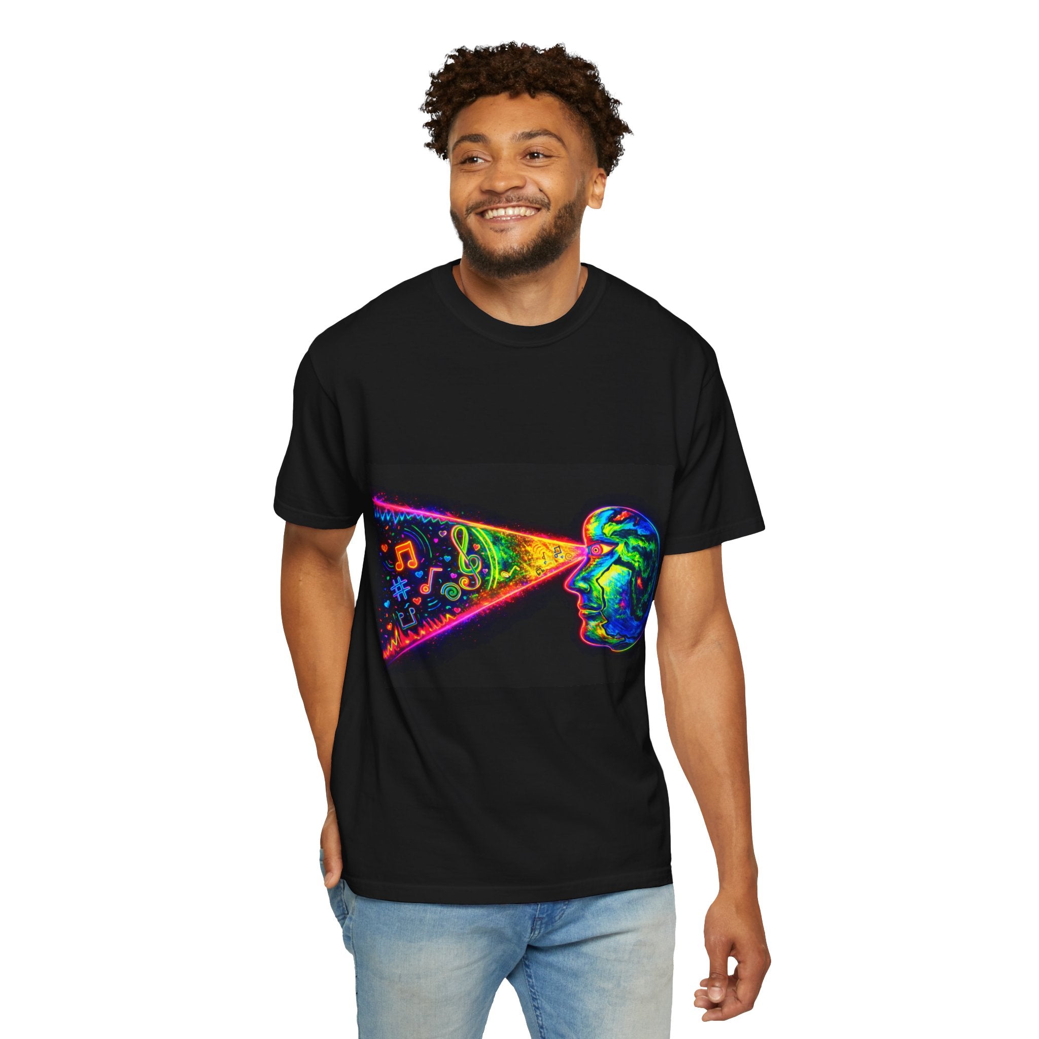 Psychedelic Vision - Black T-Shirt - POD