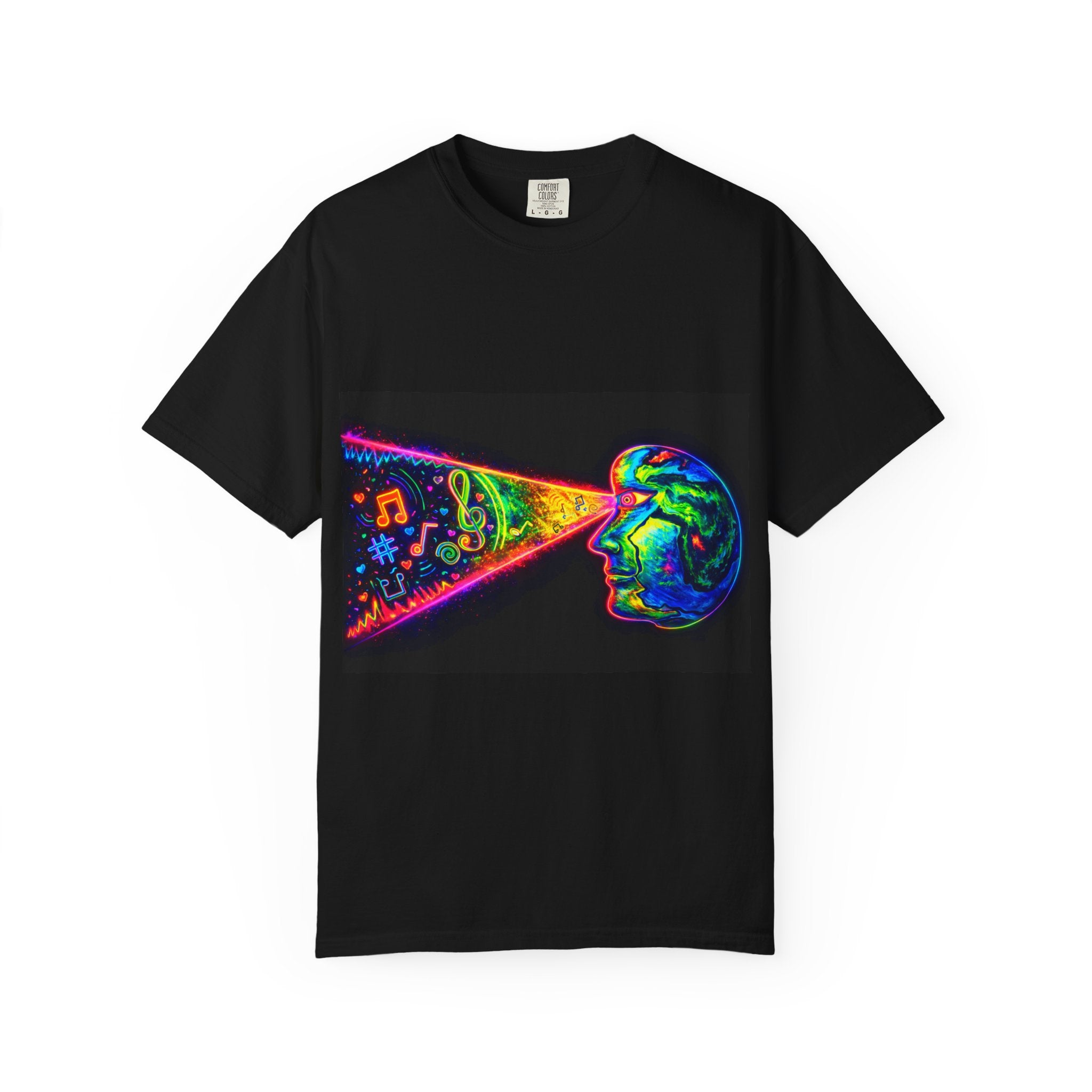 Psychedelic Vision - Black T-Shirt - POD