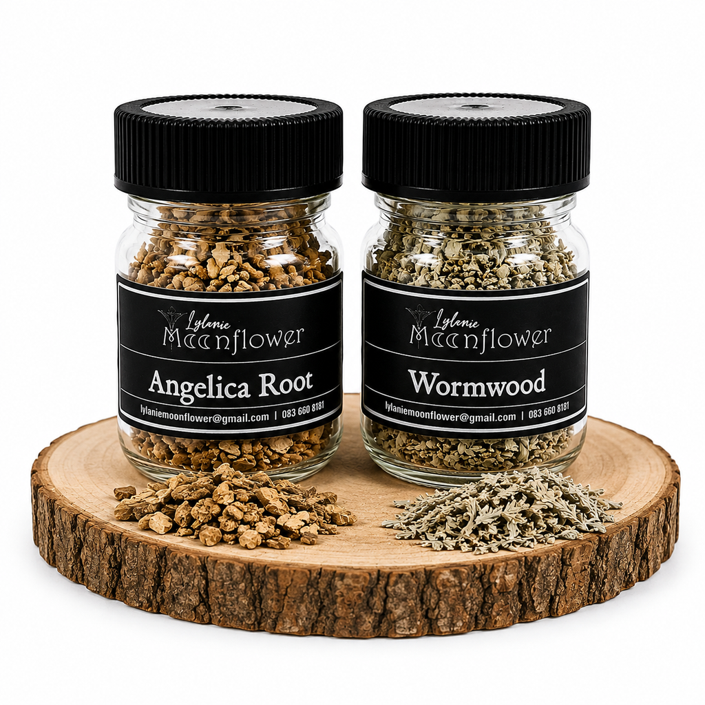 Botanical Intentions kit - Wormwood & Angelica Root Herbal Infusion - Sacred Protection Lylanie Moonflower