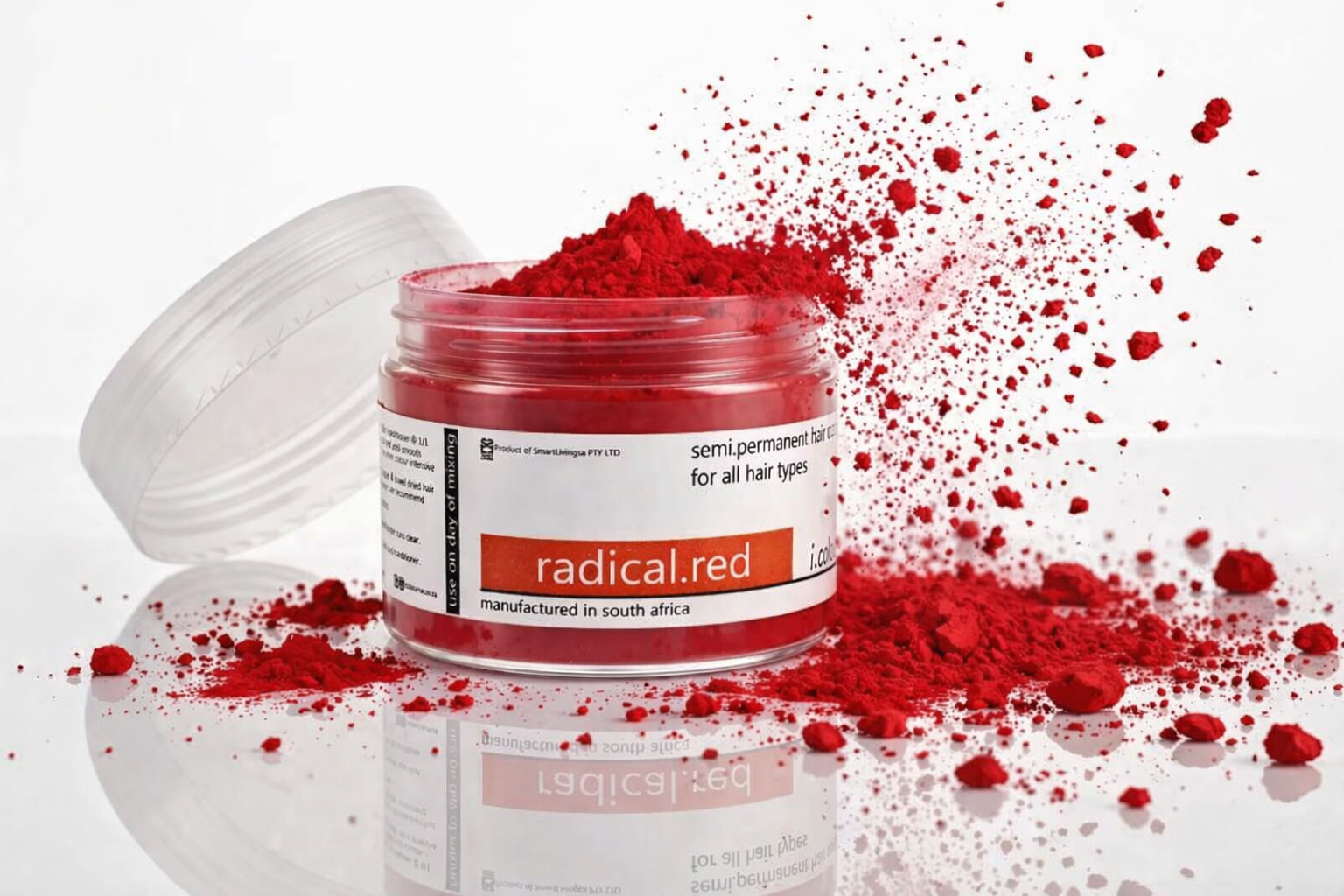 i.colour.me - Semi-Permanent Hair Pigment Powder - radical.red - 150ml