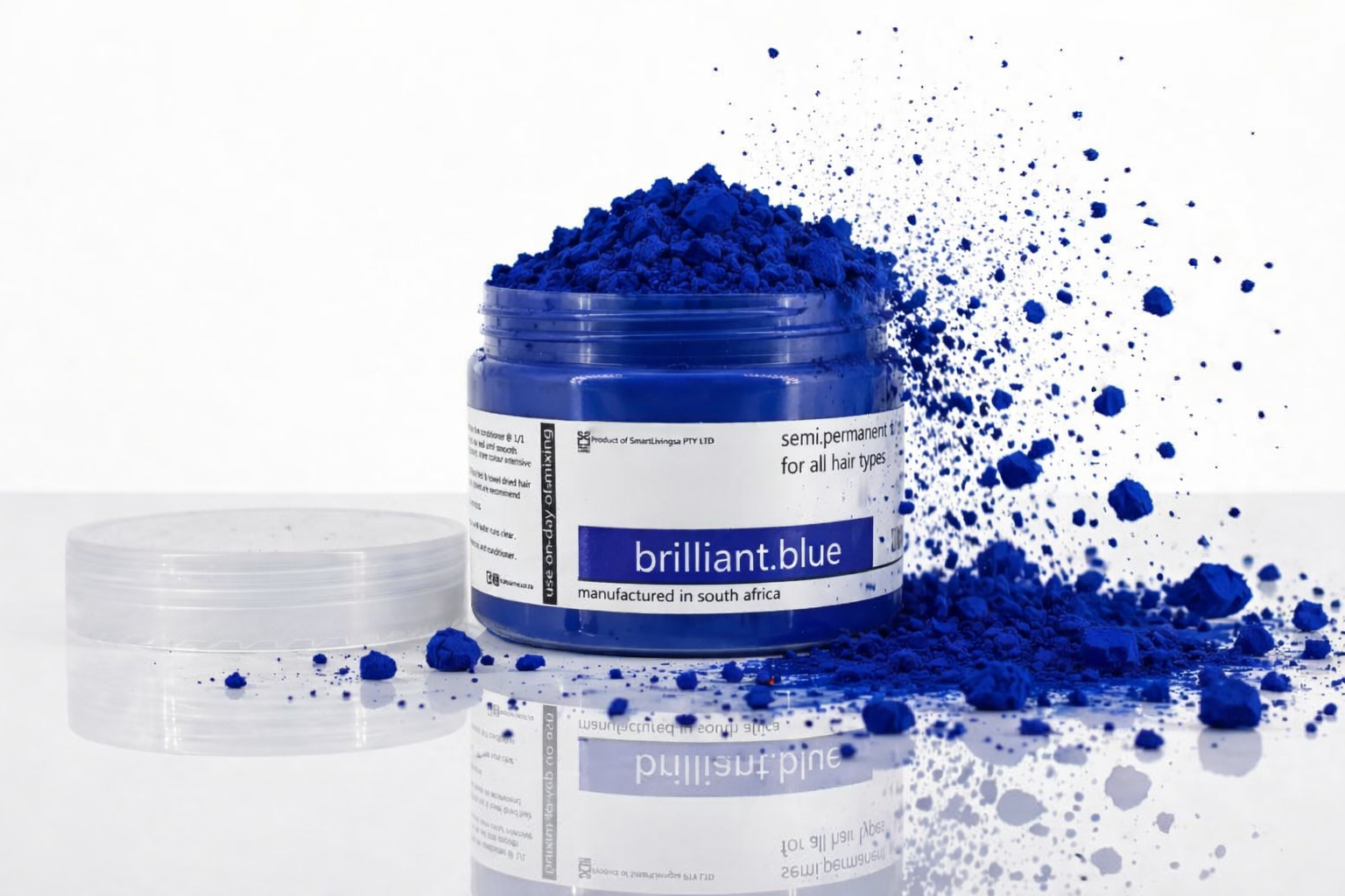 i.colour.me - Semi-Permanent Hair Pigment Powder - brilliant.blue - 150ml