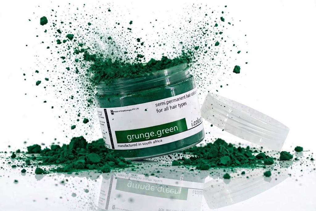 i.colour.me - Semi-Permanent Hair Pigment Powder -  grunge.green - 150ml