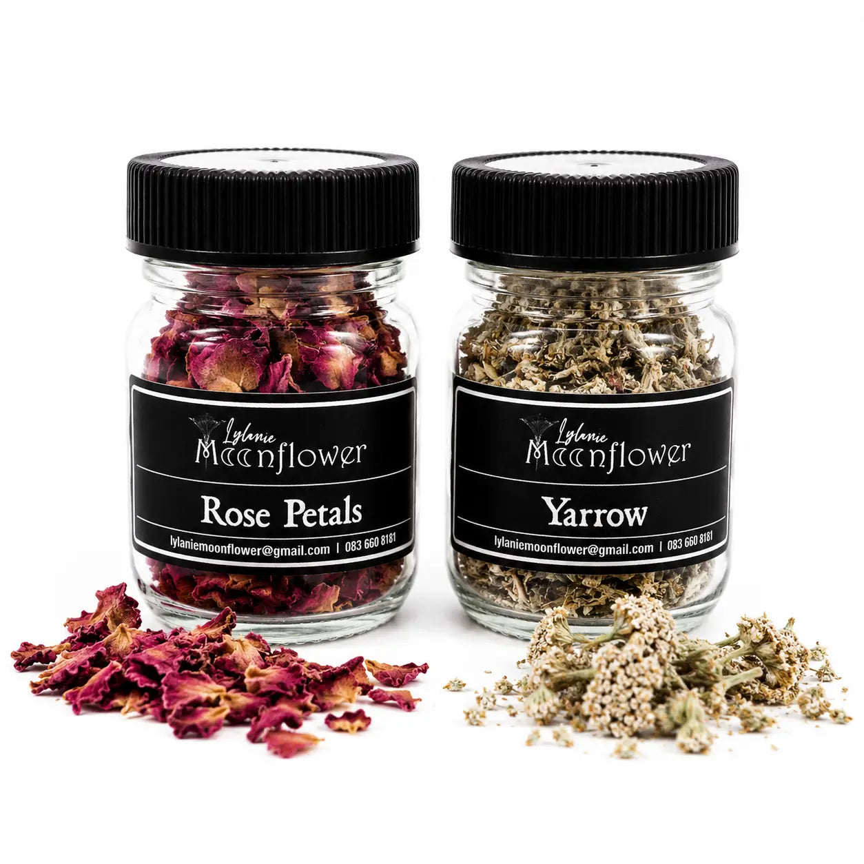 Botanical Intentions kit - Yarrow & Rose Petals Herbal Infusion - Sacred Feminine