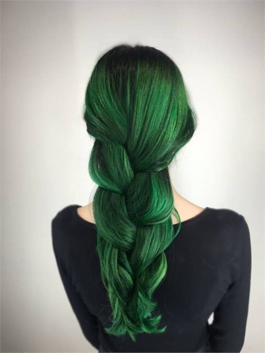 i.colour.me - Semi-Permanent Hair Pigment Powder -  grunge.green - 150ml