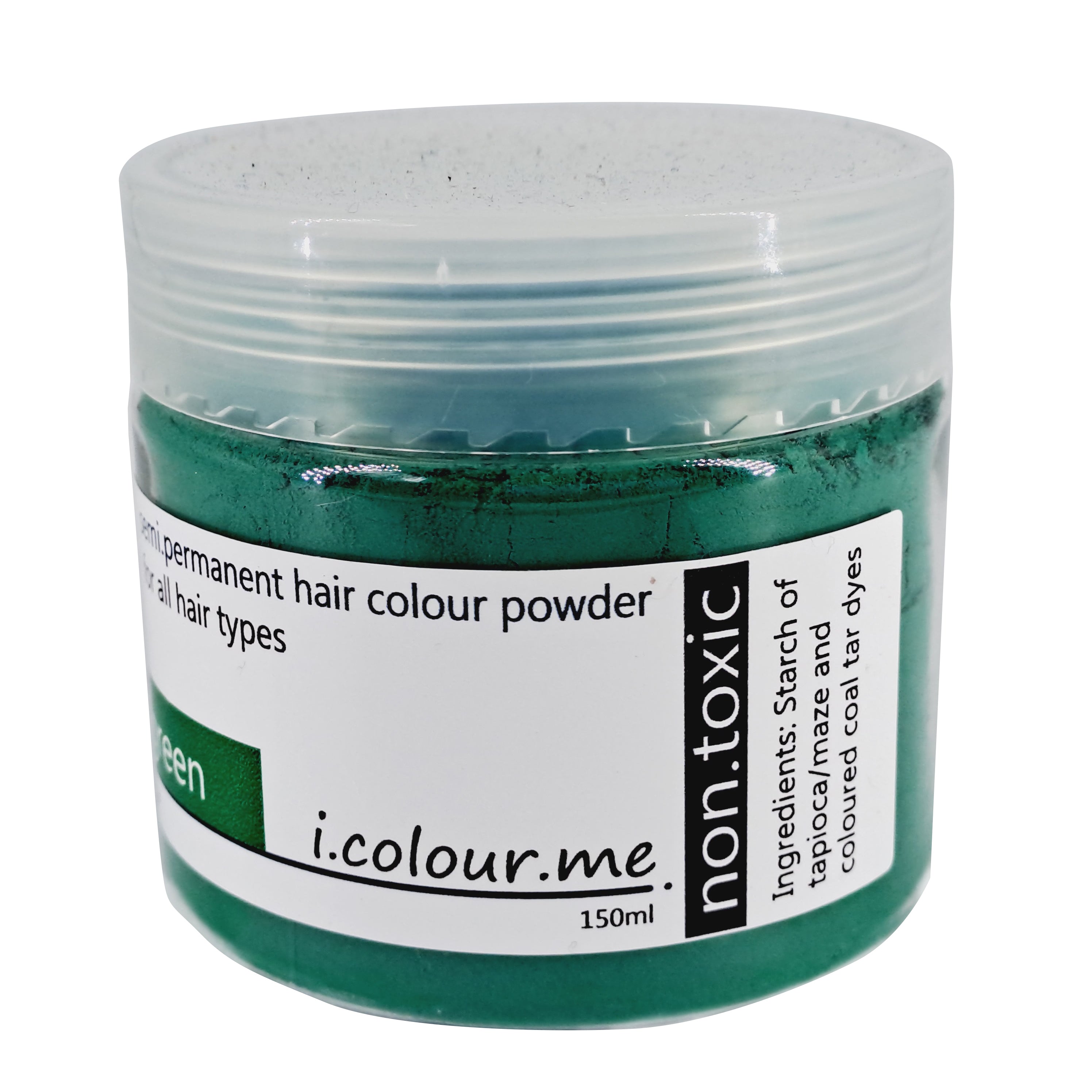 i.colour.me - Semi-Permanent Hair Pigment Powder -  grunge.green - 150ml