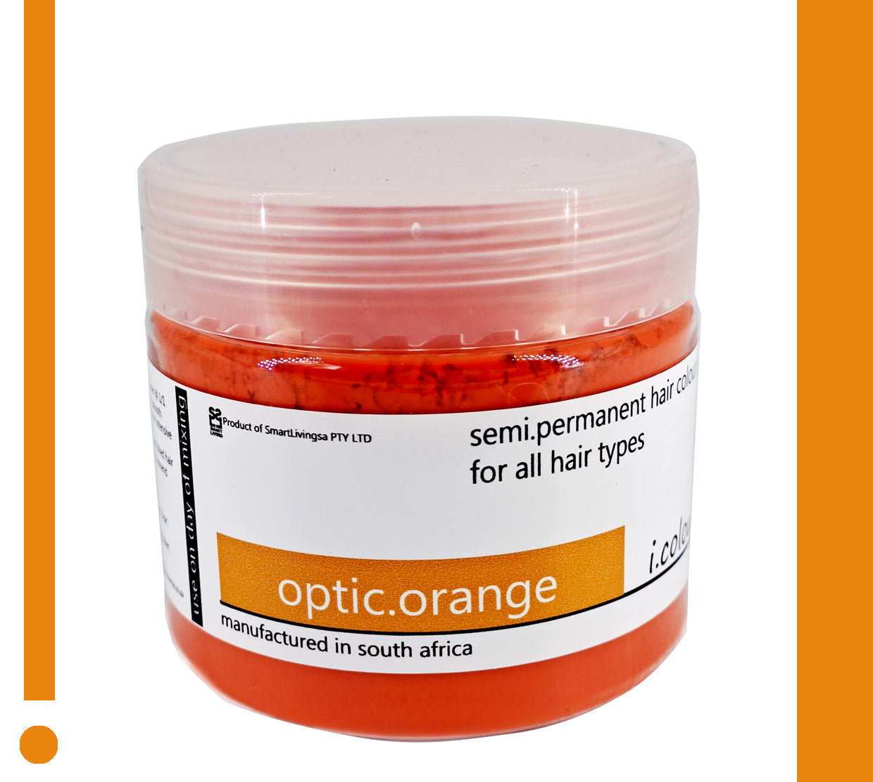 i.colour.me - Semi-Permanent Hair Pigment Powder - optic.orange - 150ml