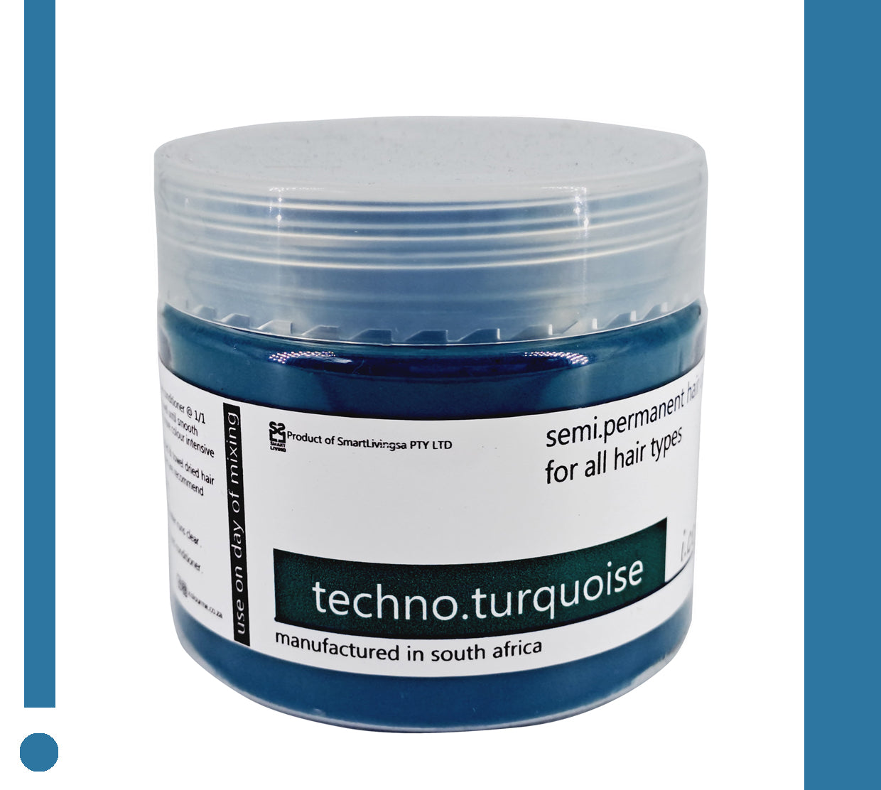 i.colour.me - Semi-Permanent Hair Pigment Powder - techno.turquoise - 150ml