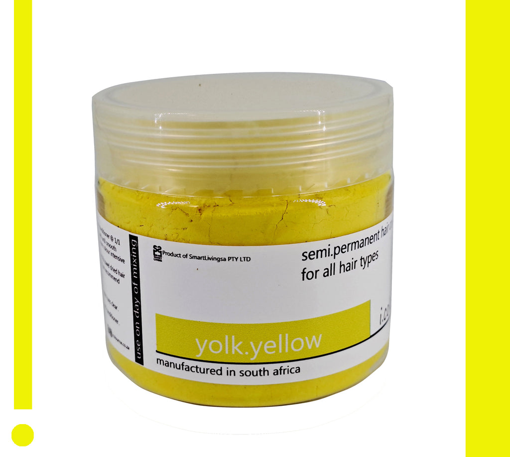i.colour.me - Semi-Permanent Hair Pigment Powder - yolk.yellow - 150ml